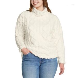 Eddie Bauer Women's Cream Cowl Neck Sweater